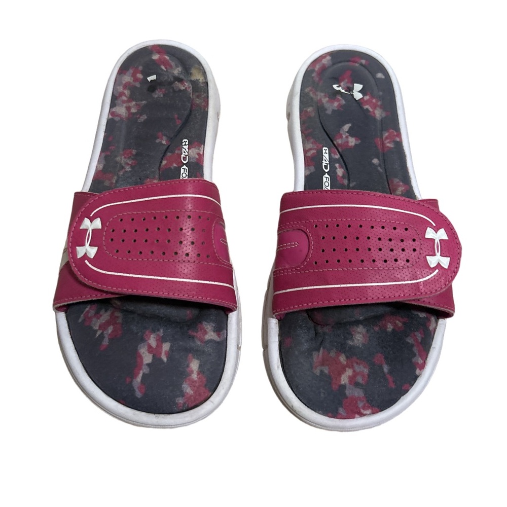 Free with any Purchase - Under Armour Women's Pink Slide Sandals Size 9
